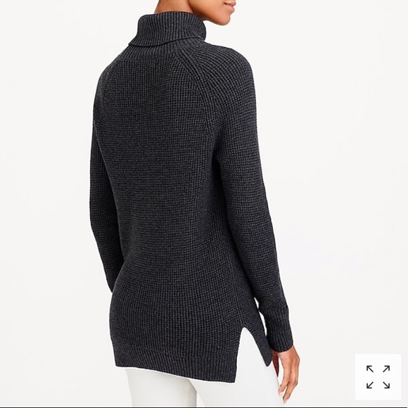 NWT J.Crew Textured Turtleneck Sweater - Picture 2 of 3